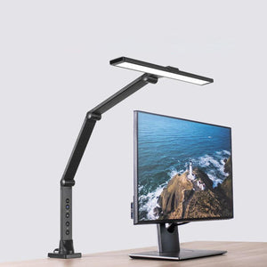 Dimmable LED Swing Arm Desk Lamp with Clamp
