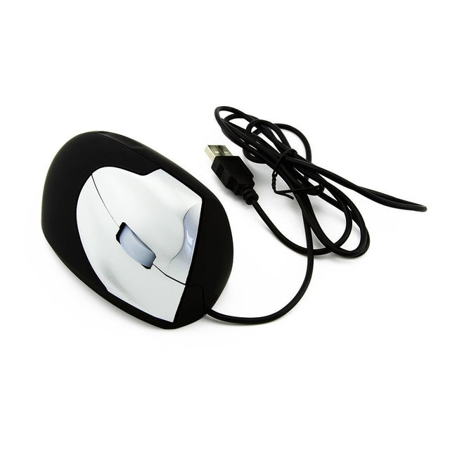 CHYI Vertical Ergonomic Computer Mouse 3D Optical Sensor Wired Stand PC Mause 1600 DPI Upright Usb Cable Mice For Laptop Macbook