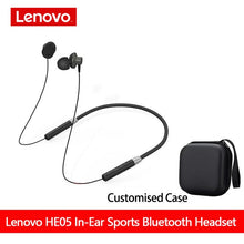 Load image into Gallery viewer, Lenovo Bluetooth5.0 Wireless Earbuds Magnetic Neckband Earphones IPX5 Waterproof Sport Headset with Noise Cancelling Mic HE05